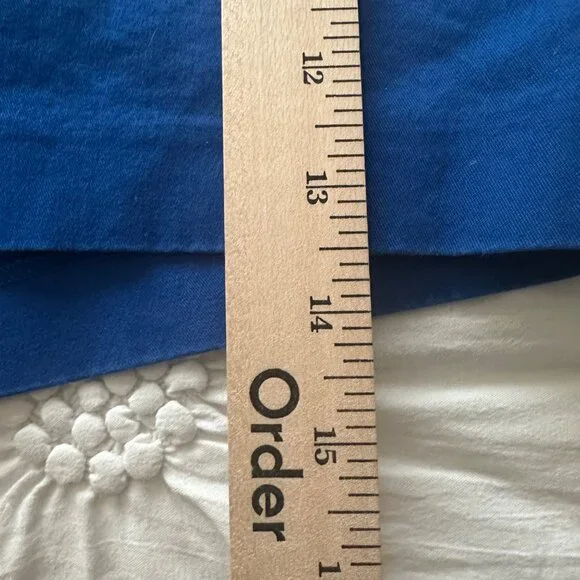 Nautica Womens Classic Fit Royal Blue Cotton Blend Shorts Size 10 Beachy Summer - Picture 10 of 10